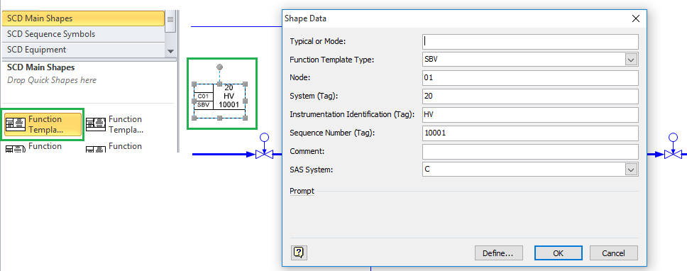 Draw SCD shape data